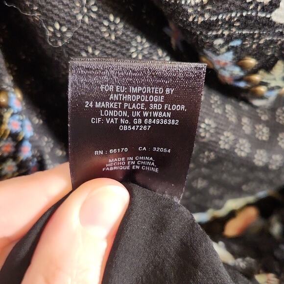 MAEVE Black Floral One Shoulder Shift Dress, Size 6 - Picture 14 of 14